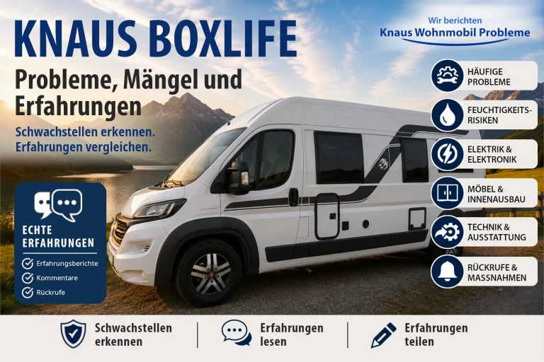 Knaus BOXLIFE - Probleme, Mängel und Erfahrungen
