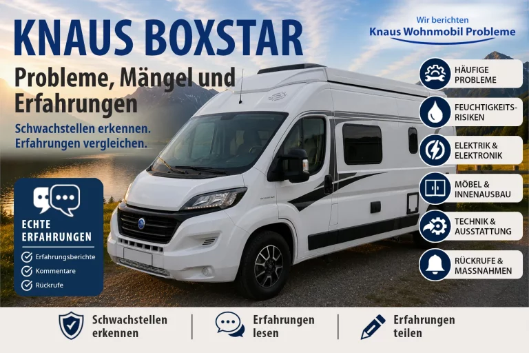Knaus BOXSTAR - Probleme, Mängel und Erfahrungen