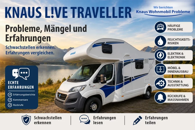 Knaus LIVE TRAVELLER – Probleme, Mängel und Erfahrungen