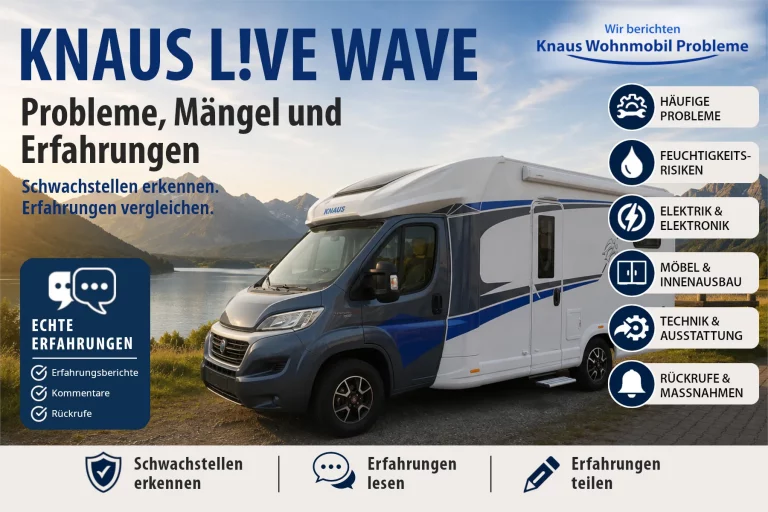 Knaus L!VE WAVE – Probleme, Mängel und Erfahrungen