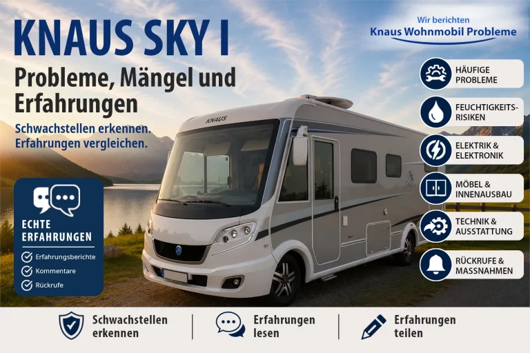 Knaus SKY I – Probleme, Mängel und Erfahrungen