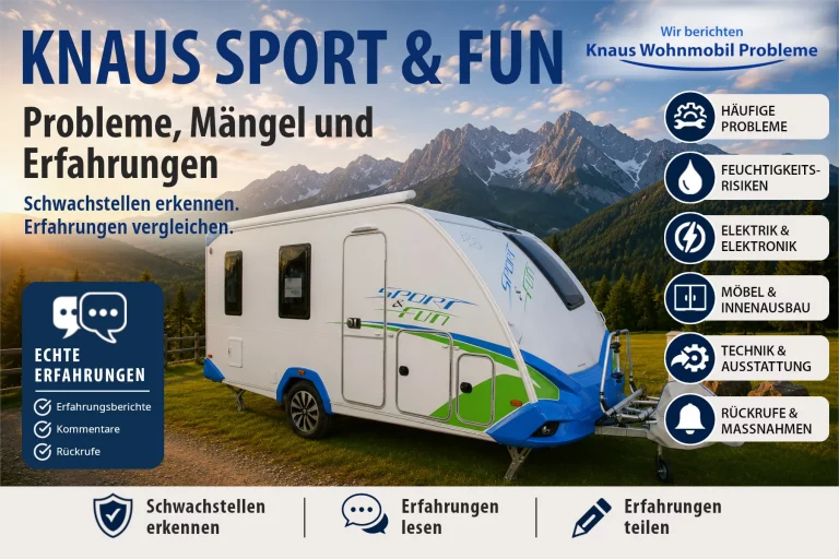 Knaus SPORT & FUN – Probleme, Mängel und Erfahrungen
