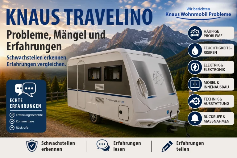 Knaus TRAVELINO – Probleme, Mängel und Erfahrungen