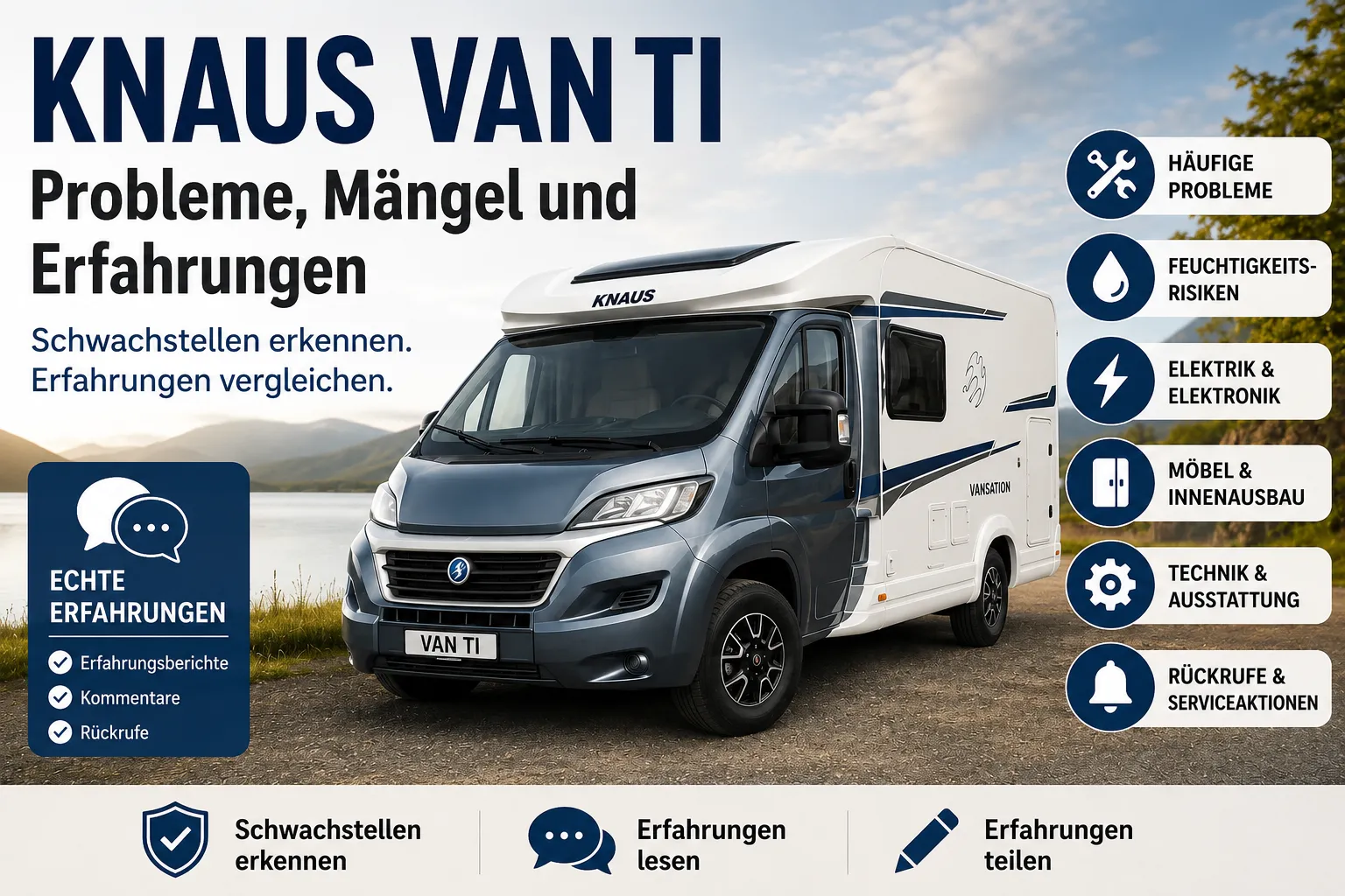 Knaus VAN TI - Probleme, Mängel und Erfahrungen