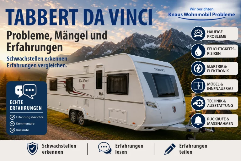 TABBERT DA VINCI – Probleme, Mängel und Erfahrungen
