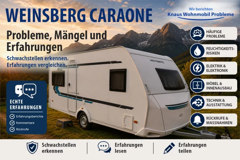 Weinsberg CaraOne – Probleme, Mängel und Erfahrungen