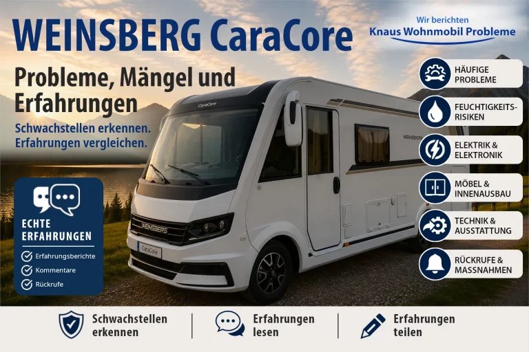 Weinsberg CaraCore – Probleme, Mängel und Erfahrungen