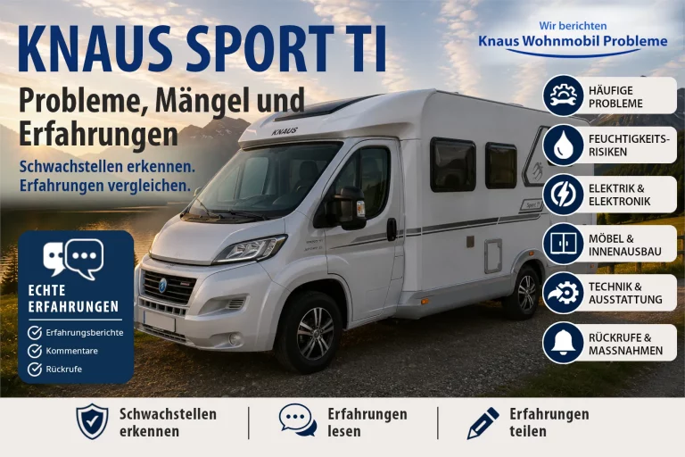 Knaus SPORT TI – Probleme, Mängel und Erfahrungen