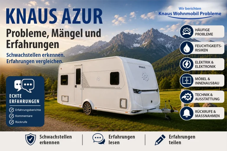 Knaus AZUR – Probleme, Mängel und Erfahrungen