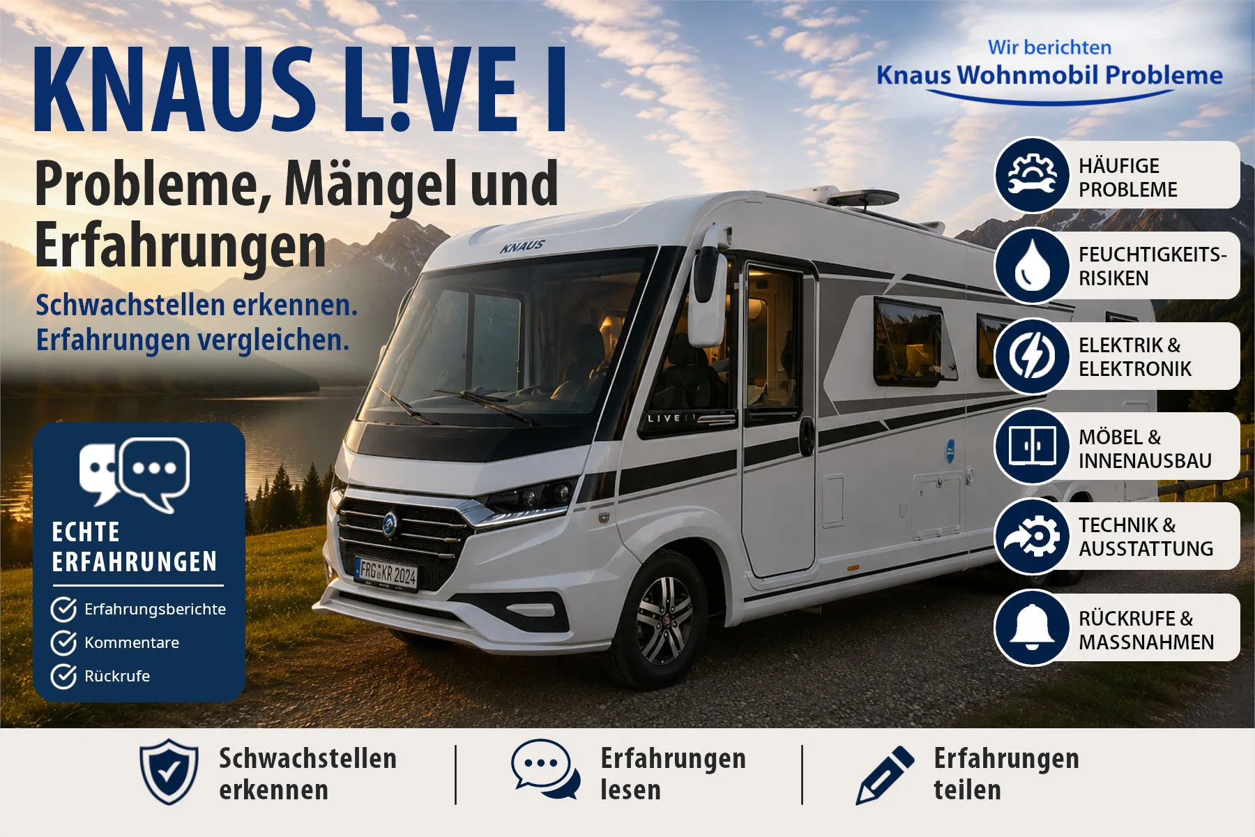 Knaus LIVE I – Probleme, Mängel und Erfahrungen
