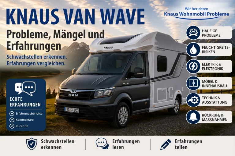 Knaus VAN WAVE – Probleme, Mängel und Erfahrungen