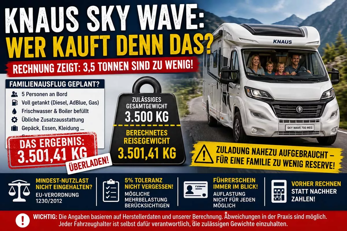 KNAUS SKY WAVE - Familienwohnmobil?