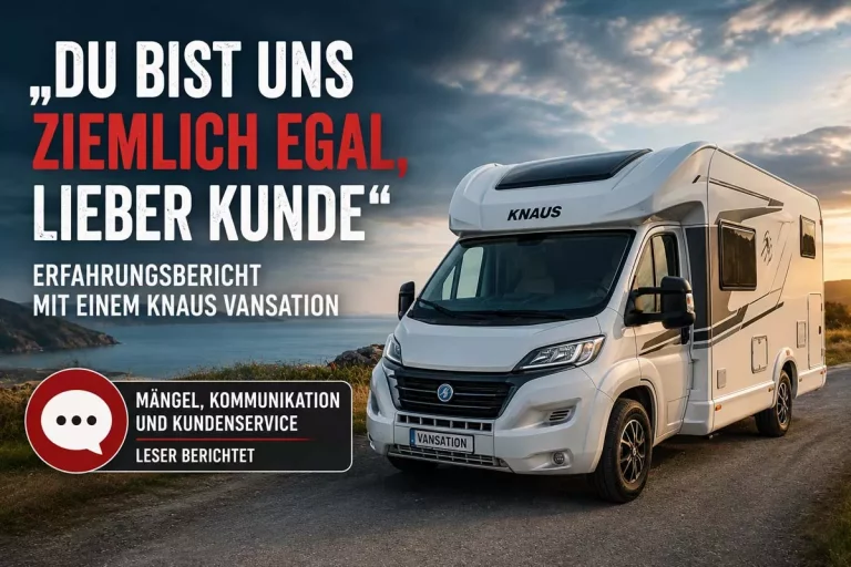 KNAUS VANSATION Mängel und Probleme - Erfahrungsbericht