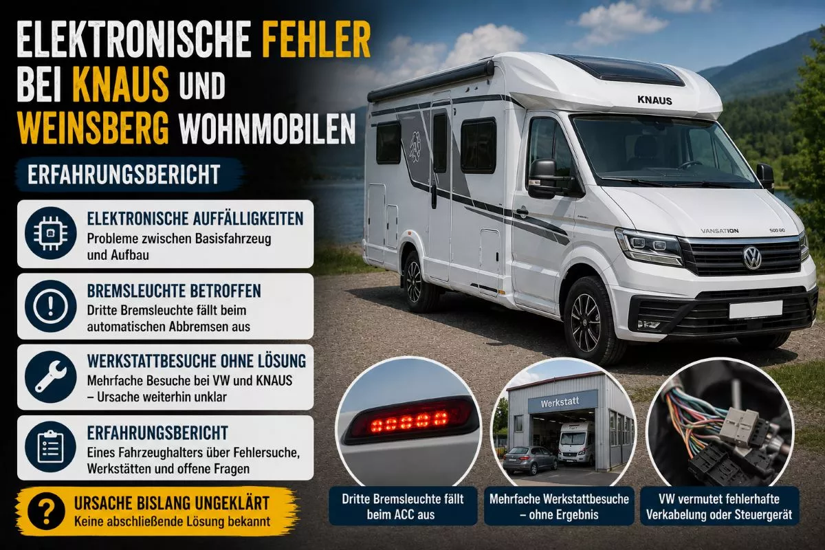 Elektronische Fehler bei KNAUS und WEINSBERG Wohnmobilen