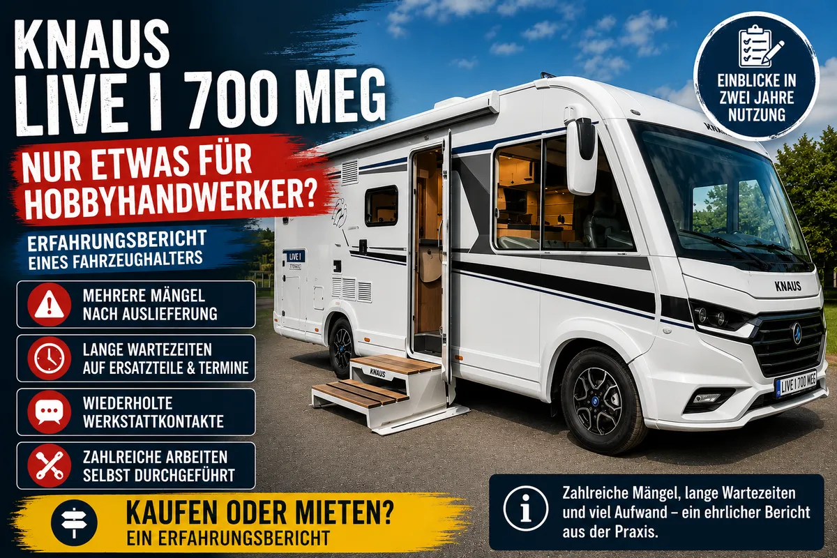 KNAUS Live I 700 MEG – Erfahrungsbericht nach zwei Jahren Nutzung