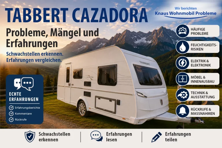TABBERT CAZADORA – Probleme, Mängel und Erfahrungen