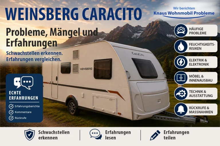 Weinsberg CaraCito – Probleme, Mängel und Erfahrungen